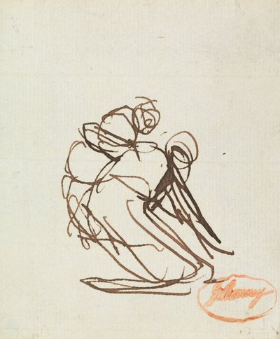 Figuurstudie 10 door George Romney
